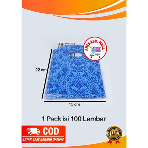 Jual Plastik HD Oval Uk 15x22 Motif BATIK Isi 100 Lembar Merk KING