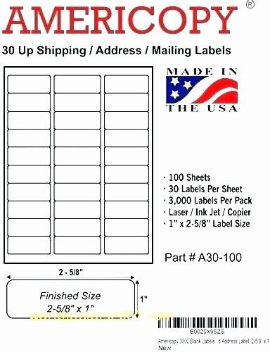 Blank Address Label Template