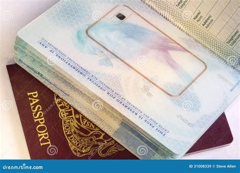 European Biometric Passport International Travel Editorial Stock Image Image Of Official