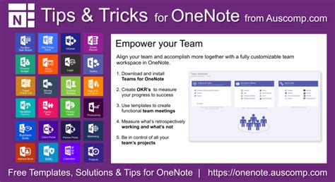 Auscomp Onenote Tips And Tricks Empower Your Team V Templates For