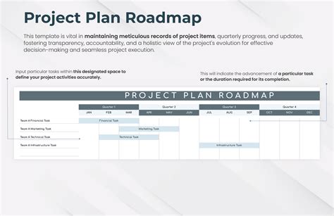 Project Plan Roadmap Template in Excel, Google Sheets - Download ...