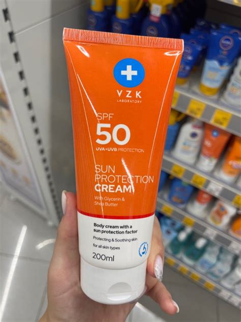 Vzk Sun Protection Cream Spf 50 200 Ml Inci Beauty