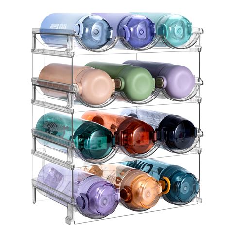 Rebrilliant Water Bottle Organizer Stackable Bottle Storage Rack