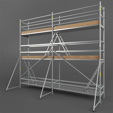 Scaffold Tower D Model Max Obj Fbx Free D