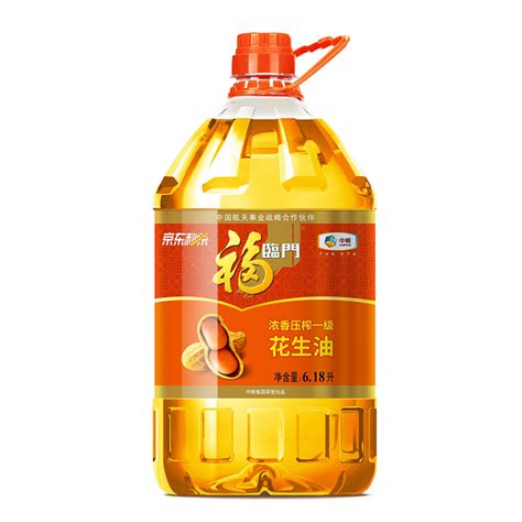 福临门 食用油 浓香压榨一级 花生油618l