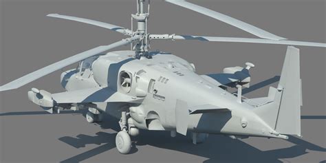 3d Model 3d Model Russian Attack Helicopter Ka 52 Hokum B Alligator Vr