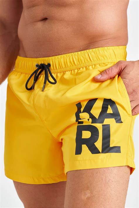 Желтые мужские шорты-плавки Karl Lagerfeld 4763 - купить оригинал в ...
