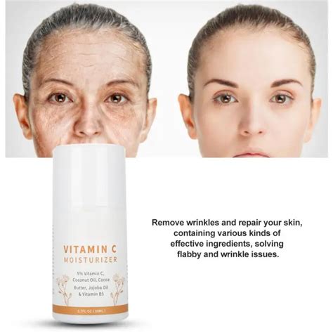 New 50ml Skin Care Vitamin C Repair Face Cream Wrinkles Removal Anti aging Moisturizing ...