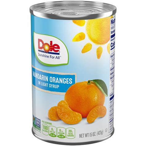 Dole Mandarin Oranges In Light Syrup Hy Vee Aisles Online Grocery Shopping