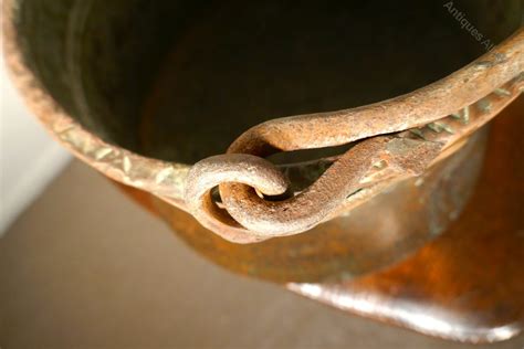 Antiques Atlas 19th Century Beaten Copper Cooking Pot Cauldron