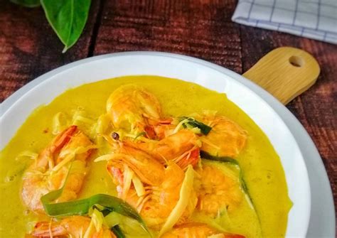 Resepi Udang Masak Lemak Dengan Rebung Hutan Yang Lezat Sekali Dan