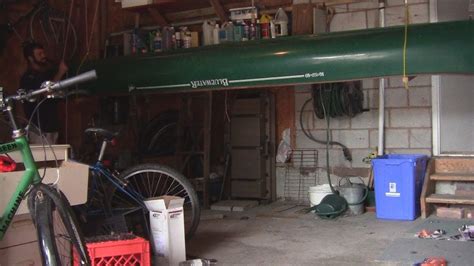 How To Build A Canoe Hoist Storage System In A Garage Youtube