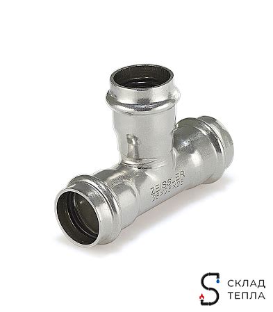 Купить тройник zeissler 15 из нержавеющей стали, ZTI.531.151515, страна ...