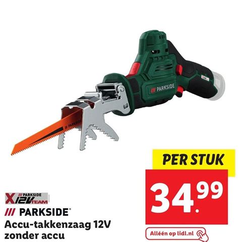 Parkside Accu Takkenzaag V Zonder Accu Aanbieding Bij Lidl