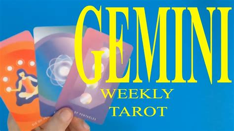 Weekly Tarot Reading For Gemini Free Weekly Horoscope Fortune Telling