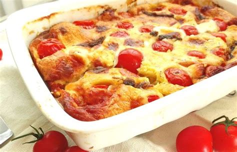 Clafoutis aux tomates cerises et fromage de chèvre Plat et Recette