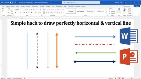 How To Make A Straight Vertical Line In Powerpoint Design Talk