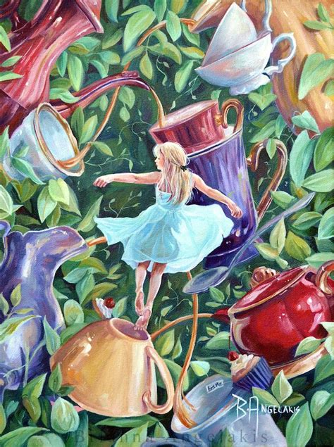 Illustrative Art Painting Alice In Wonderland