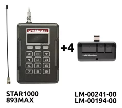 Receptor Liftmaster Merik Star1000 Con 4 Controles 893max Envío gratis