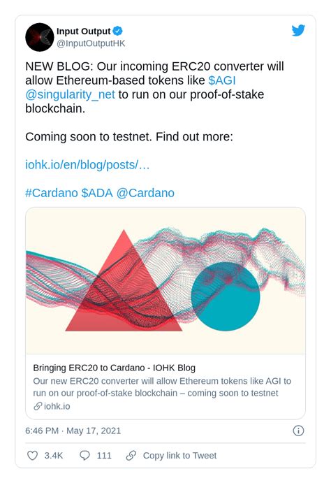 Ethereum ETH Tokens To Migrate To Cardano ADA Seamlessly Ground