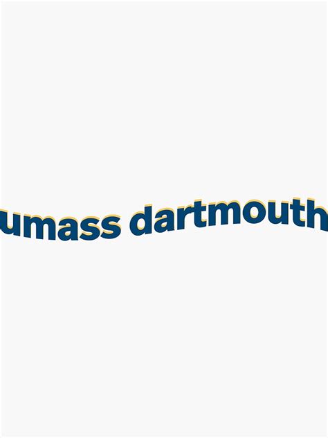 Umass Dartmouth Wave Sticker Sticker For Sale By Ddiggins Redbubble