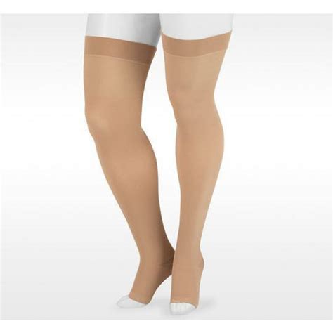 Juzo Dynamic Open Toe Thigh Highs W Silicone Border 30 40 Mmhg