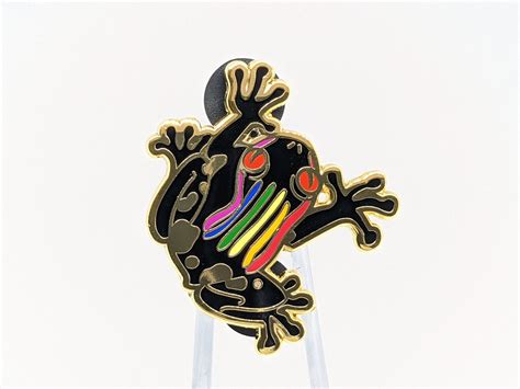 Gay Pride Frog Pin Rainbow Subtle Pride Frog Enamel Pin LGBTQ Frog Pin Etsy