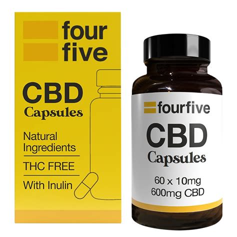 Fourfivecbd Cannabidiol 10mg 60 Capsules Holland And Barrett