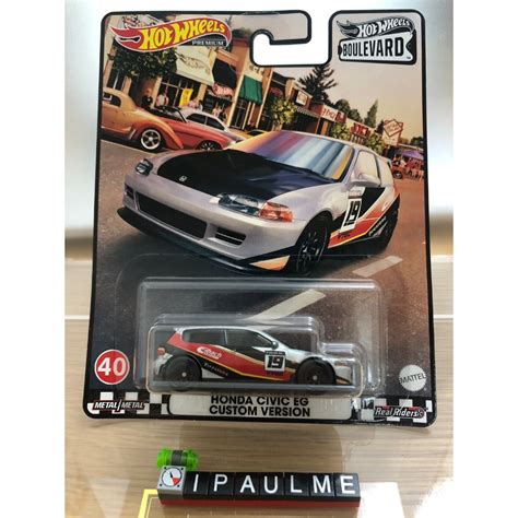 天天免運 HOT WHEELS 風火輪 BOULEVARD 林蔭大道 HONDA CIVIC EG 喜美 代 蝦皮購物