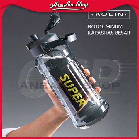 Jual Kolin Botol Minum Air Olahraga Kapasitas Besar Dengan Sedotan