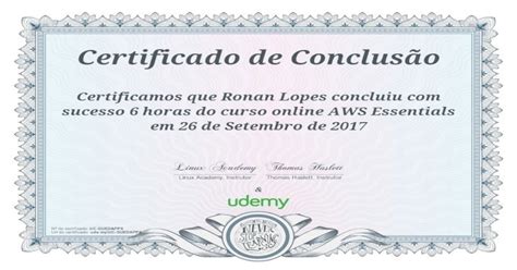 Certificado de Conclusão Certificamos que Ronan Lopes Certificado