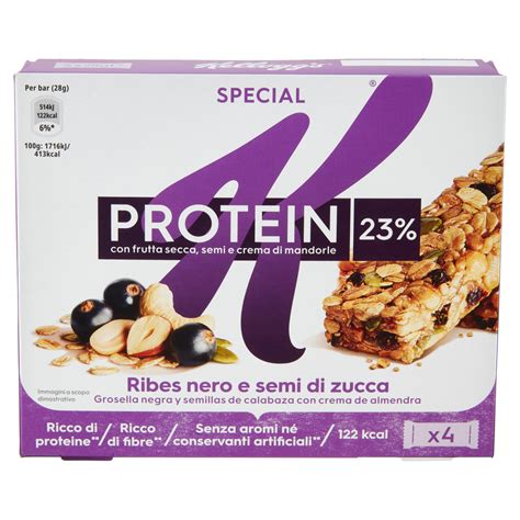 Kellogg S Special K Protein 23 Ribes Nero E Semi Di Zucca 4 X 28 G