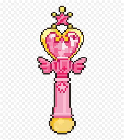 Pixilart Sailor Moon Wand By Moonliqht Transparent Pixel Art Sailor