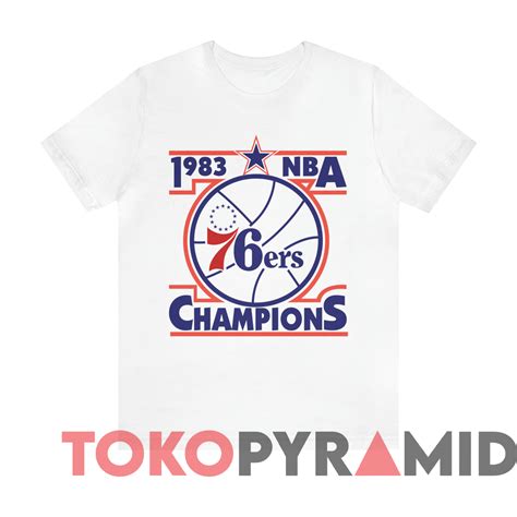 Vintage 1983 Philadelphia 76ers Nba Champions T Shirt Tokopyramid