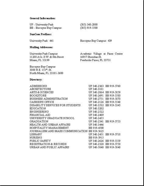 Appendix 21 Telephones And Addresses Most Often Used On Campus