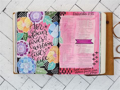 Bible Art Journaling Proverbs — Makewells