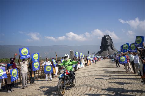 Save Soil Movement Sadhguru Leaves Isha Yoga Center To Begin 30000 Km