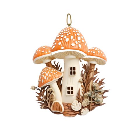 Aesthetic House Mushroom Ornament House Mushroom Dwarf Png