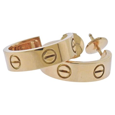 Cartier Love Gold Hoop Earrings At Stdibs Cartier Love Hoop Earrings