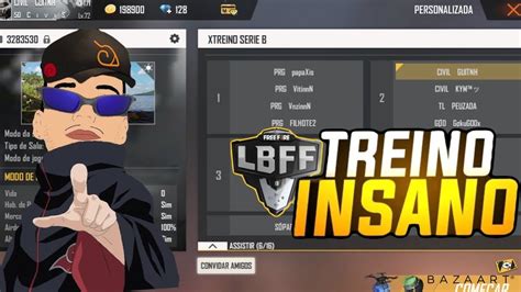 Free Fire Ao Vivo Jogando Treino Da Lbff S Rie Blive On Youtube