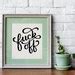 Fuck Off Swear Cross Stitch Pattern Swearword Sassy Embroidery Etsy