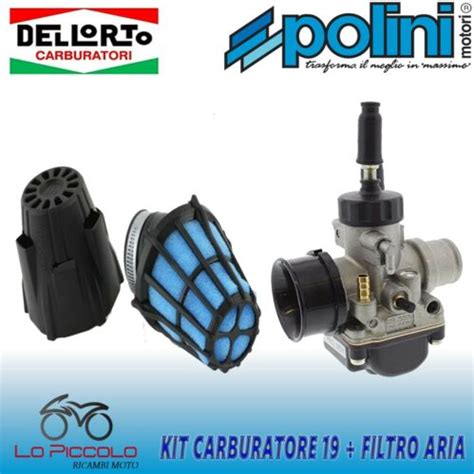 Vergaser Dell Orto Phbg 19 DS Luftfilter Polini Aprilia Scarabeo Sr