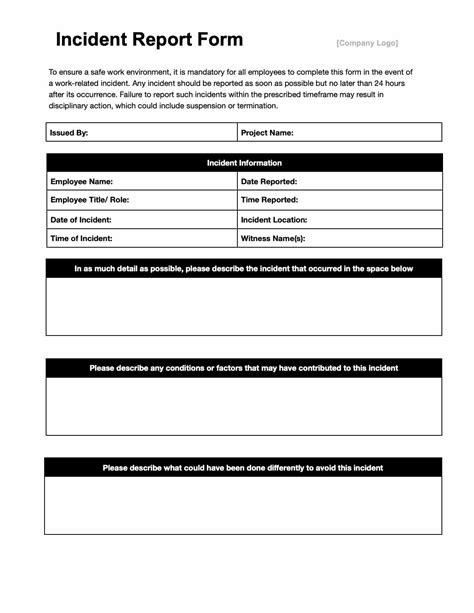 Matchless Incident Report Template For Gyms How To Write Email Sample