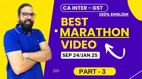 Ca Inter Taxation Gst Marathon Revision For Sep Jan Part