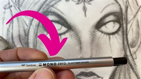 QUICK EASY Tombow Mono Zero Eraser TRICKS For Shading GORGEOUS Faces