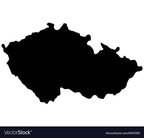 Czech Republic Map Royalty Free Vector Image Vectorstock