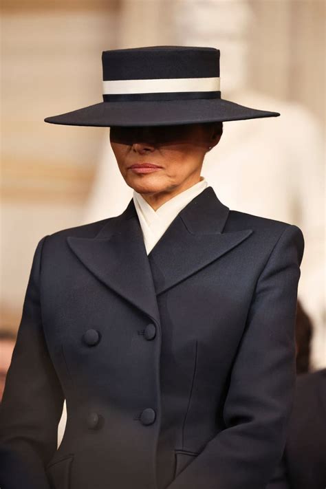 What Melania Trump wore to the inauguration – including the hat – The