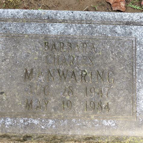 Barbara Charles Manwaring 1947 1984 Find A Grave Memorial