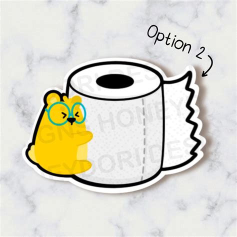 Toilet Paper Sticker Water Bottle Stickers Vinyl Stickers Etsy