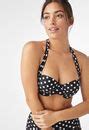 High Waisted Polka Dot Bikini In Black Multi Get Great Deals At JustFab